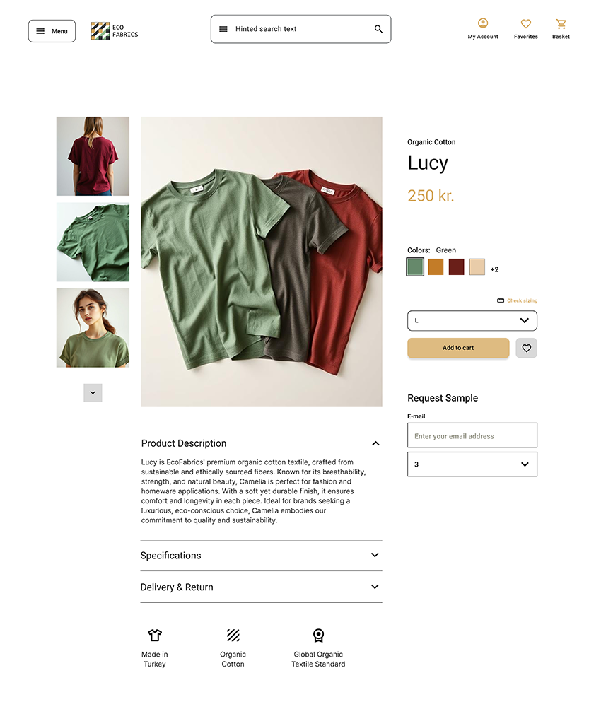 EcoFabrics product page