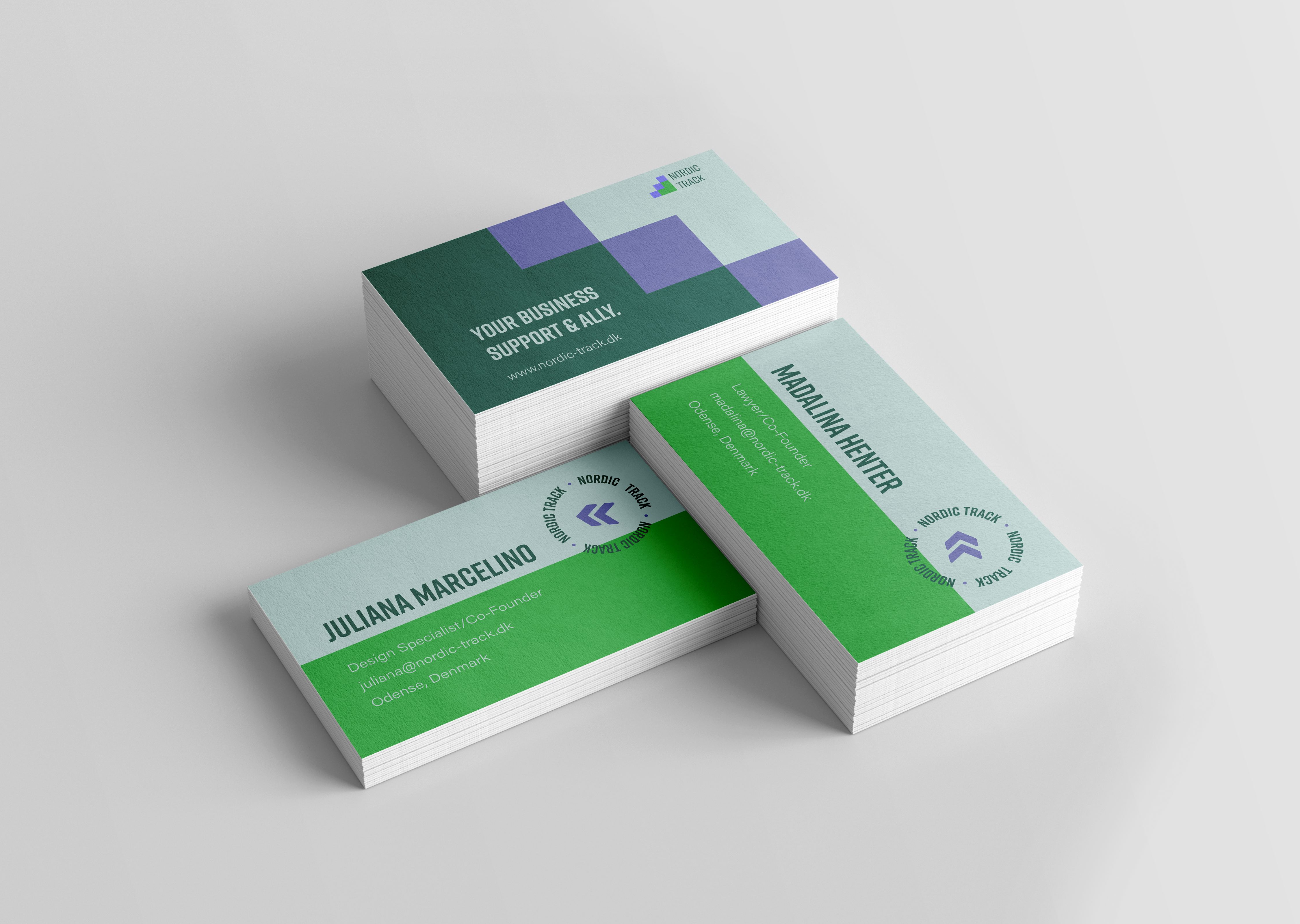 Nordic Track business card